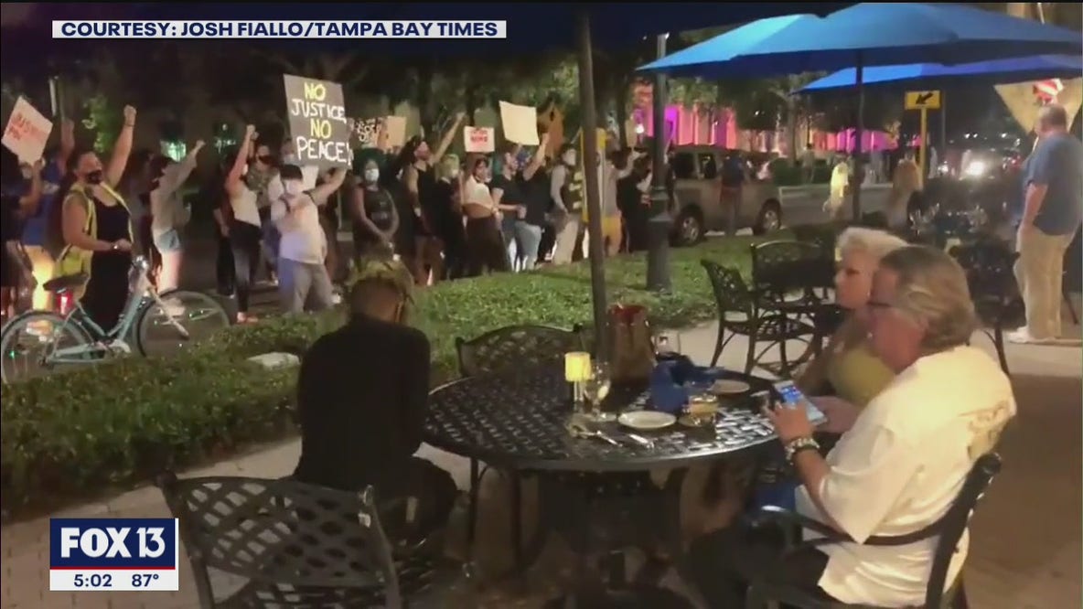 Protesters in St. Pete after Breonna Taylor decision
